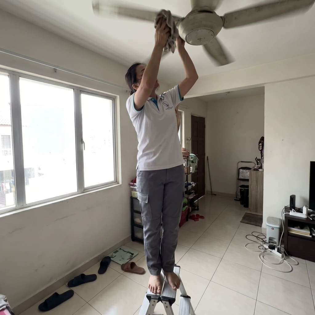 Post Renovation Cleaning Puchong Wipe Ceiling Fan